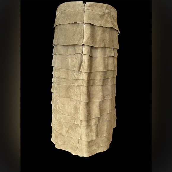 Ralph Lauren suede black label skirt size 10 - Picture 3 of 8